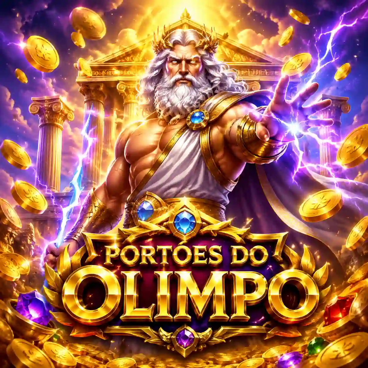Gameplay de Gates of Olympus com multiplicadores ativos