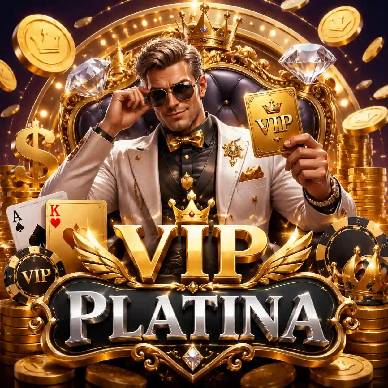 Nível VIP Platinum com benefícios premium no 38r.com
